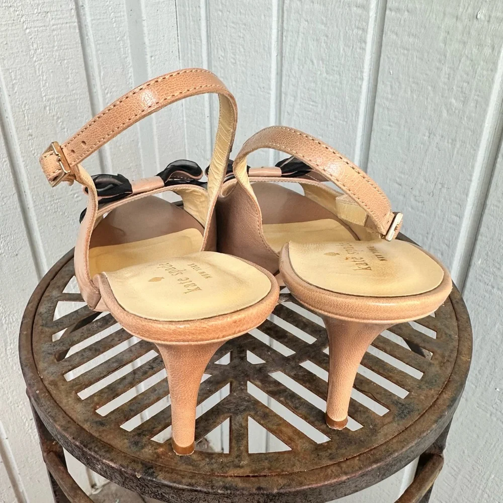 Kate Spade Billow Leather Slingback Heels size 8